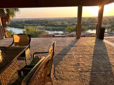 View of the river from the restaurant