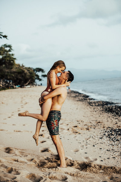 couple holding each other