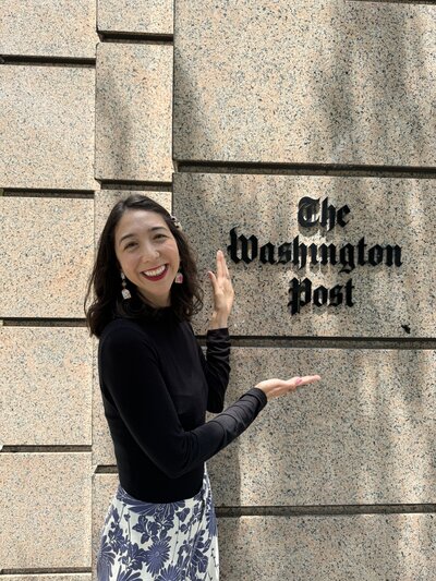 Elizabeth at TWP Sign