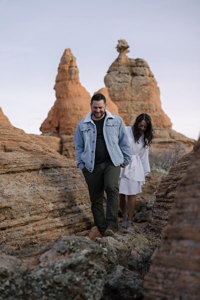 Wyoming High Desert Winter Engagements