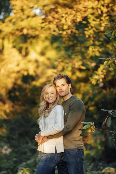 Cross Estate Gardens | Couple photo in sunset light | Bernardsville, New Jersey