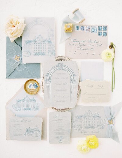 Romantic and whimsical yellow wedding inspiration on the Bronte Bride Blog.