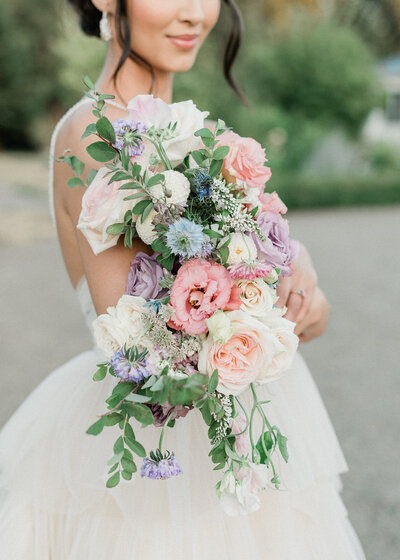 Romantic Garden Pastel Bridal Bouquet