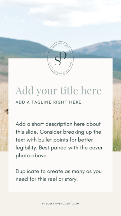 story design for photographers