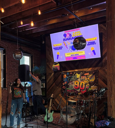 Live band karaoke experience for parties and corporate events with The Tonic Connecticut band