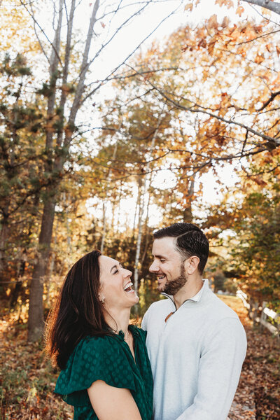 fall couple photo