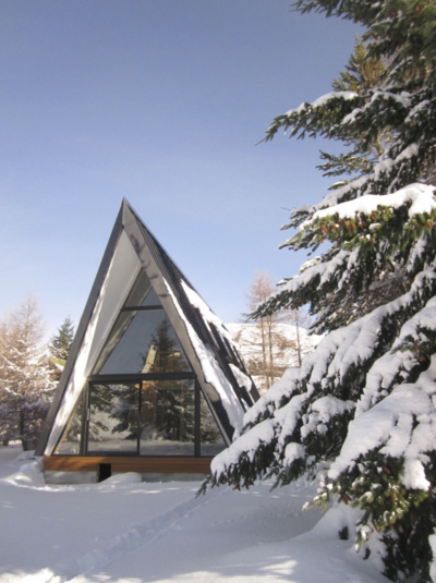 Exterior of mountain chalet