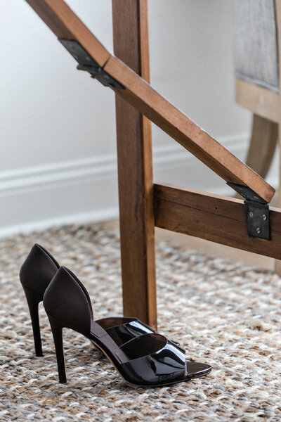 Shoes Under Desk