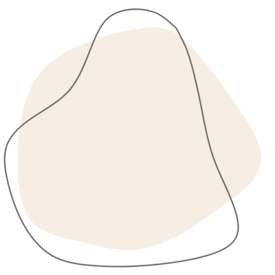 Abstract shape cream colored.