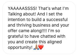 the ninth screenshot of a business woman excited to work with 7 figure business mentor natasha zoryk