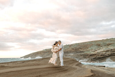 Beach Family Photos for Maternity