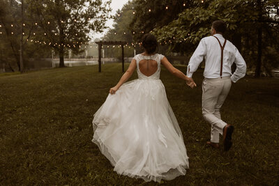 rainy wedding day photo bloomington indiana 