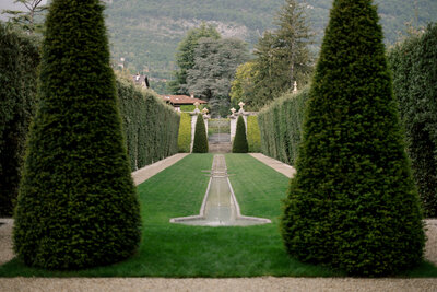 Destination wedding photos taken in Lake Como at Villa Balbiano, Italy.