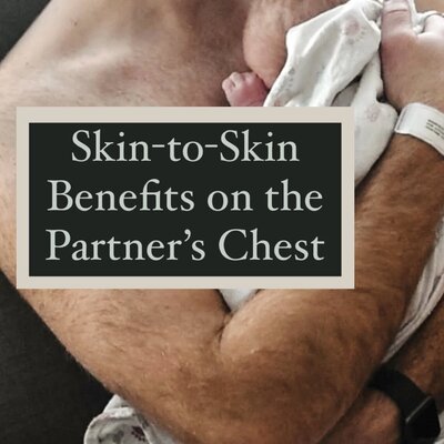 Newborn Skin to Skin with Dad