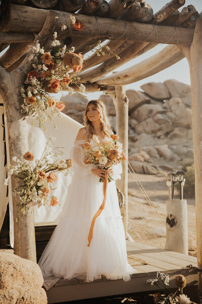western california desert bride