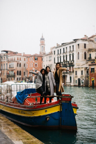 A girl's trip in Venice, Italy