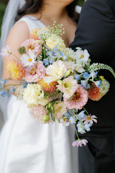 Leigh Florist Design Studio Audubon NJ outside  wedding ceremony at Jewel Tones at Riverton in Cinnaminson, NJ