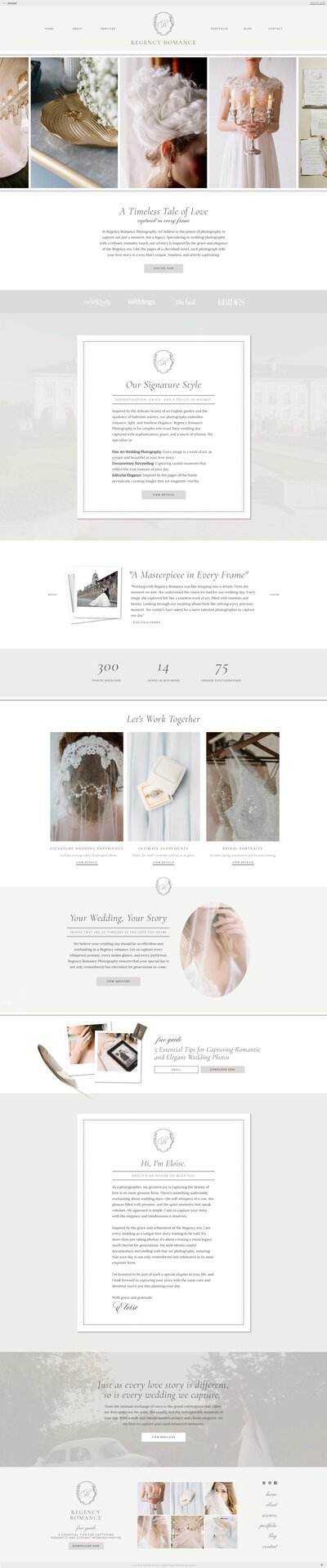 Showit Templates |  Heather Jones Creative | Simone