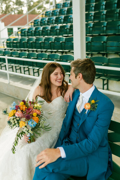 Unique weddings and elopements in historic shuffleboard club in Florida.