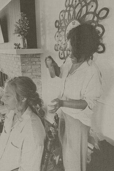 Custom wedding hair artistry Ohio bridal hair specialist