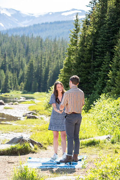 Proposal ideas at Brainard Lake just outside of Boulder Colorado