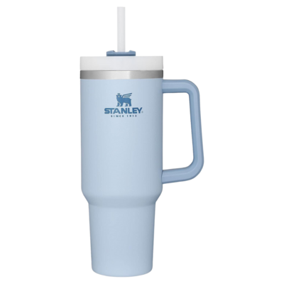 Image of blue Stanley tumbler