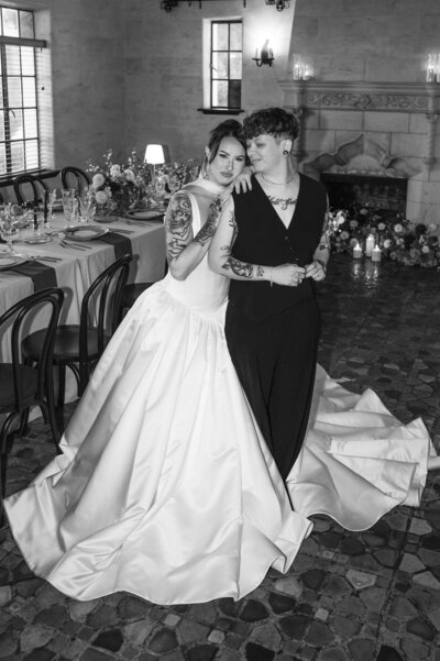 Stylish LGBTQ+ wedding featuring intentional design moments