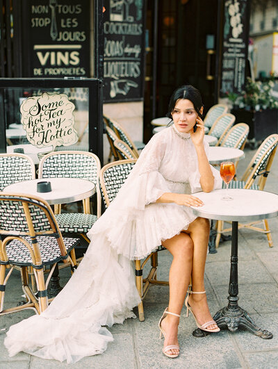 Bride in Paris, France
