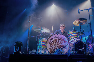 live music concert photo of black keys drummer