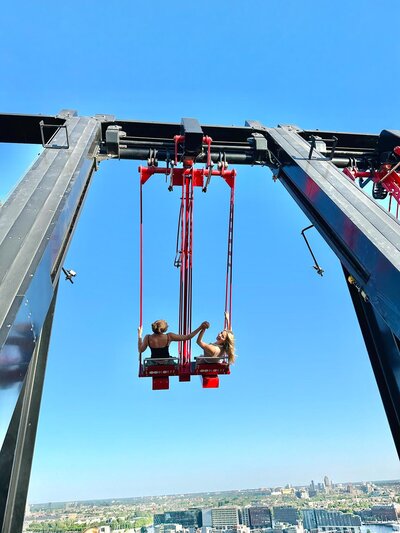 Over the edge on Europe’s Highest Swing in Amsterdam