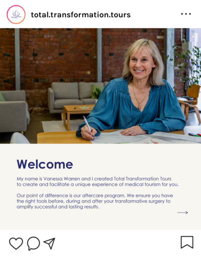 Social media design, introducing the people behind the business.