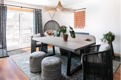 moody and eclectic dining area in Fort Collins, CO