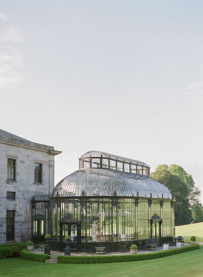 Glas conservatory of Ireland wedding venue Ballyfin House
