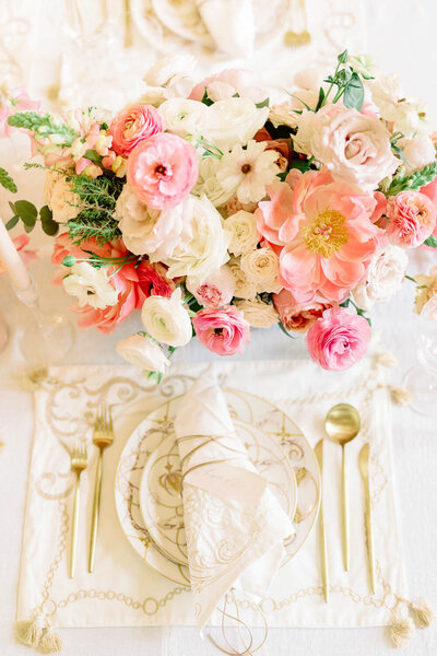 wedding coulorful reception table inspiration