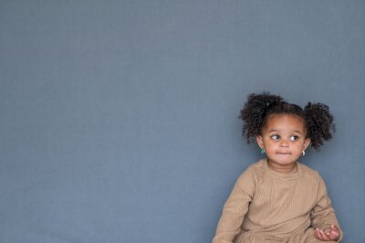 Artistic school photo, child’s serious moment, Tri-Cities photographer