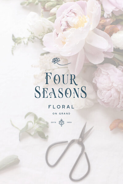 Logo with words "Four Seasons Floral"