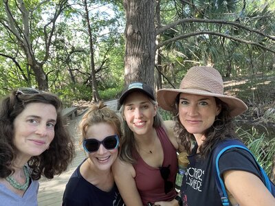 A group of confident professional women enjoy San Antonio, Texas