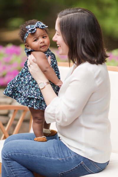 mother and daughter portrait