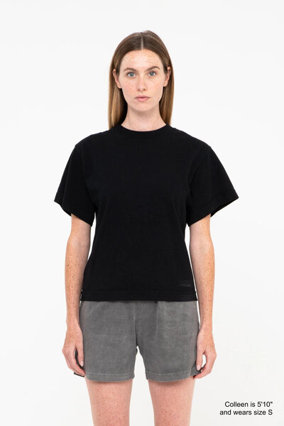 Boxier Black Tee