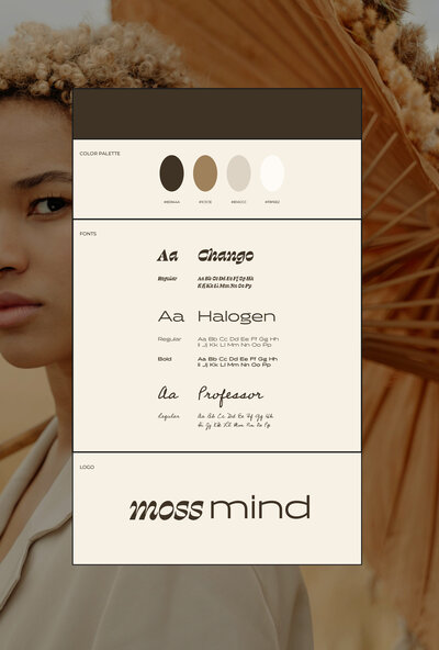 earthy website design inspo brown color palette and boho design inspo