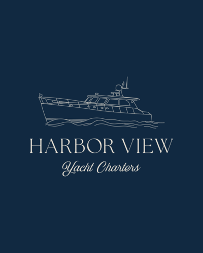 Custom logo design for Harbor View Yacht Charter in New York