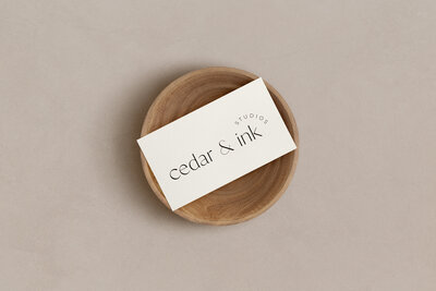 Cedar & Ink Branding for a female entre