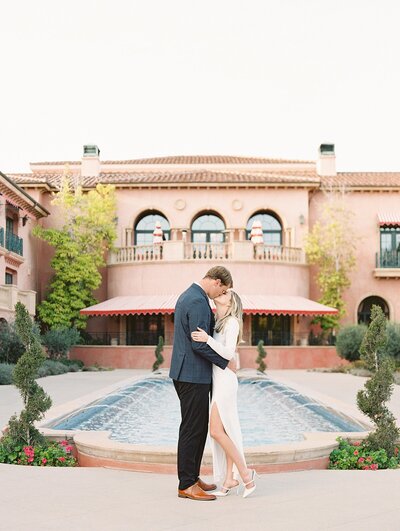Engagement photography at Mission San Juan Capistrano by Lisa Riley Photography.