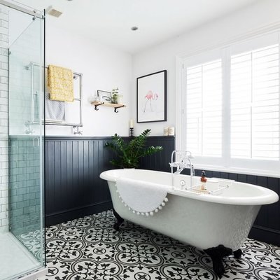 clawfoot tub bathroom makeover glendale