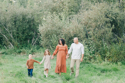 Candid Family Photo - Walking Shot
