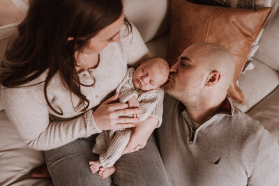 Lifestyle newborn photo session
