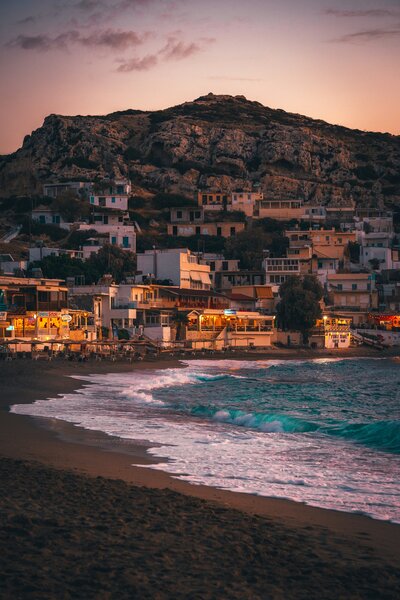Crete at blue hour