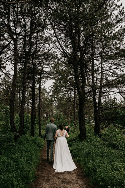 wedding shoot forest