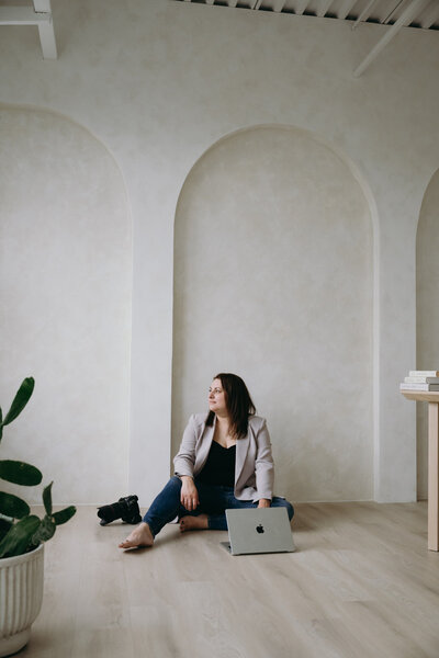 Portrait of Ottawa wedding and portrait photographer Stacy Kenopic, captured in natural light for personal branding