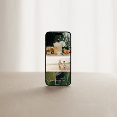iphone web design mockup